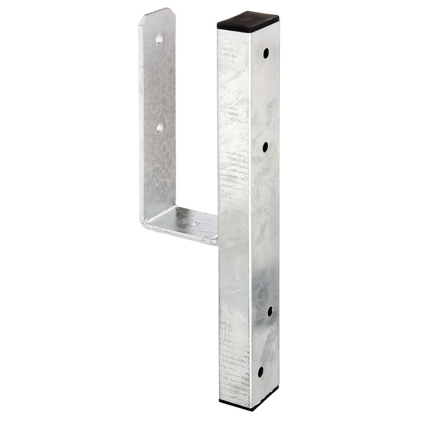 U-Pfostenträger/L-Randsteine für Vierkantholzpf., fvz, z.Aufschrauben, BxH 91x230mm