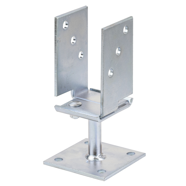 U-Pfostenträger, breitenverstellbar 71 - 131mm, disp., z. Aufschrauben