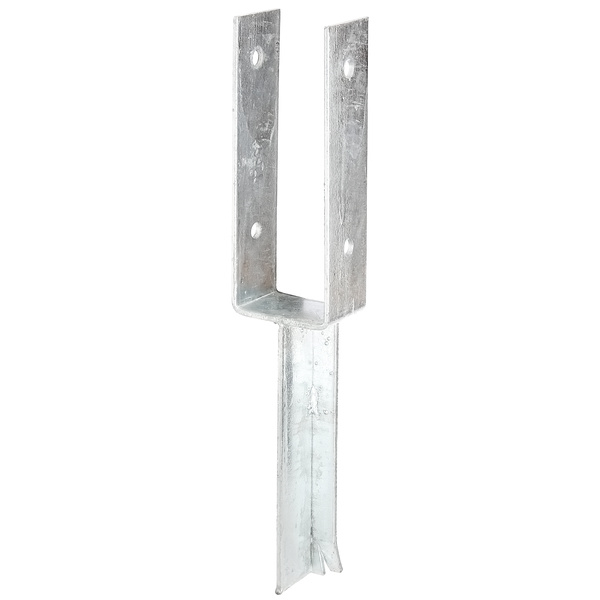 U-Pfostenträger/Betonanker T-Eisen, fvz, zEinbet., BxH 71x200mm, L Anker 200mm