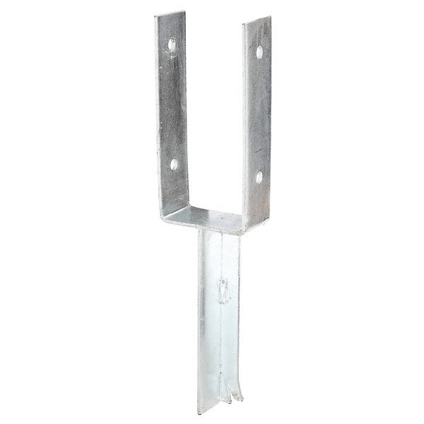 U-Pfostenträger/Betonanker T-Eisen, fvz, zEinbet., BxH 91x200mm, L Anker 200mm