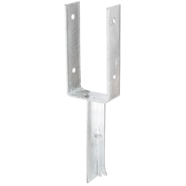 U-Pfostenträger/Betonanker T-Eisen, fvz, zEinbet., BxH 101x200mm, L Anker 200mm