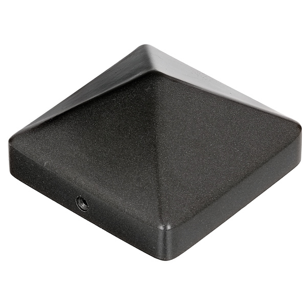 Pfostenkappe, für Holzpfosten, hoch, Aluguss, anthr. kunststoffbeschichtet , LxB 90x90mm