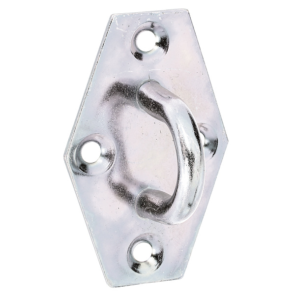 Öse auf Platte, disp., Länge 64mm, Breite 41mm