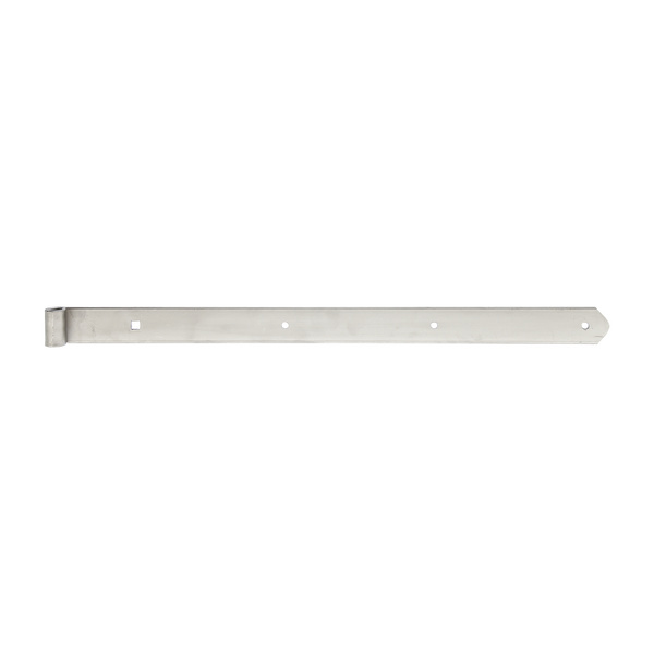 Ladenband, gerade, Abschluss abgerundet, Edelstahl, LxB 600x40mm, Rolle Ø13mm