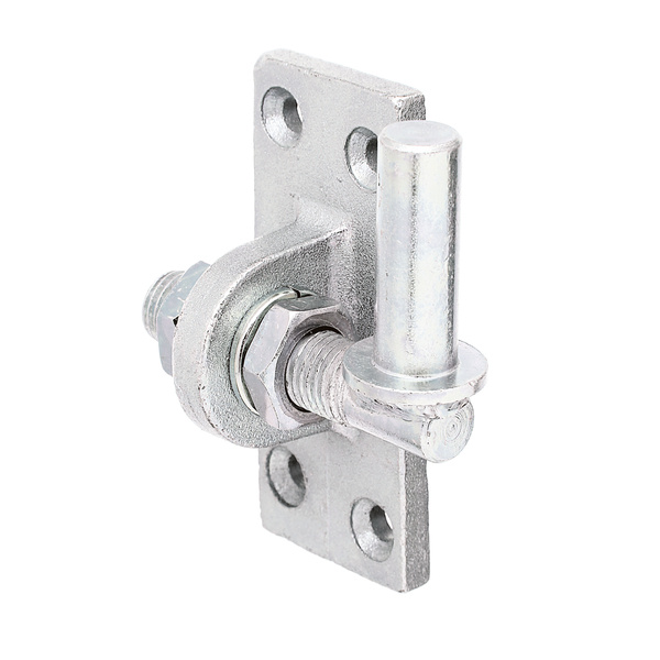 Kloben z.Anschrauben, verstellb., gelb vz.DornØ16mm, Platte BxH45x105mm, Gewinde:M16