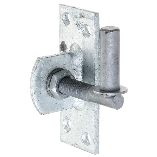 Kloben z.Anschrauben, verstellb., feuervz.DornØ13mm, Platte BxH45x105mm, Gewinde:M12