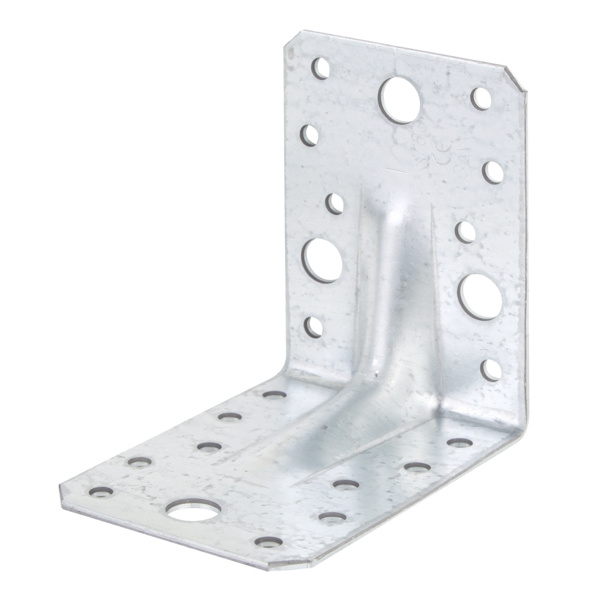 Schwerlast-Winkelverbinder m.Sicke, sendzimirverzinkt, TxHxB 90x90x65mm, 25St., PRO