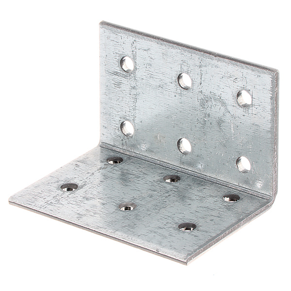Lochplattenwinkel, sendzimirverzinkt, TxHxB 40x40x60mm