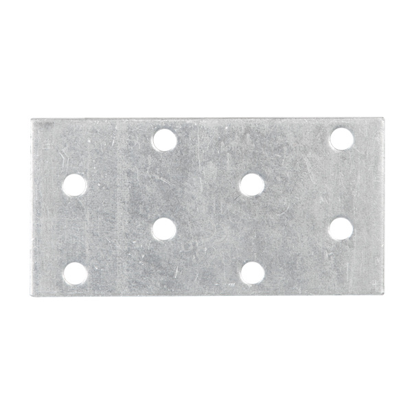 Flachverbinder, sendzimirverzinkt, LxB 80x40mm