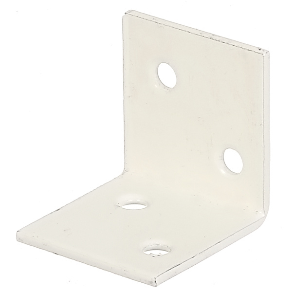 Breitwinkel, zinkphosphatiert, weiß beschichtet, TxHxB 30x30x30mm