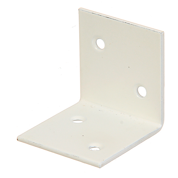 Breitwinkel, zinkphosphatiert, weiß beschichtet, TxHxB 40x40x40mm