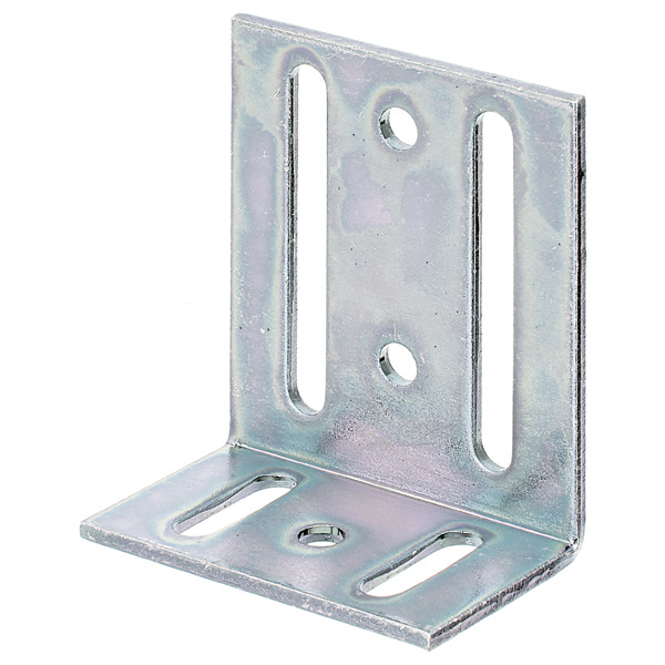 Verstellwinkel, mit Langloch, galv. disp., TxHxB 40x77x65mm