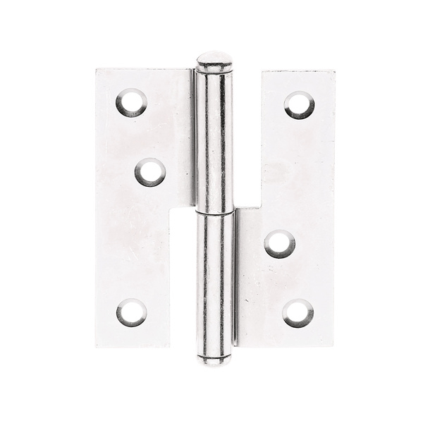 Aushebescharnier, galv. gelb verzinkt, links, LxB 80x65mm