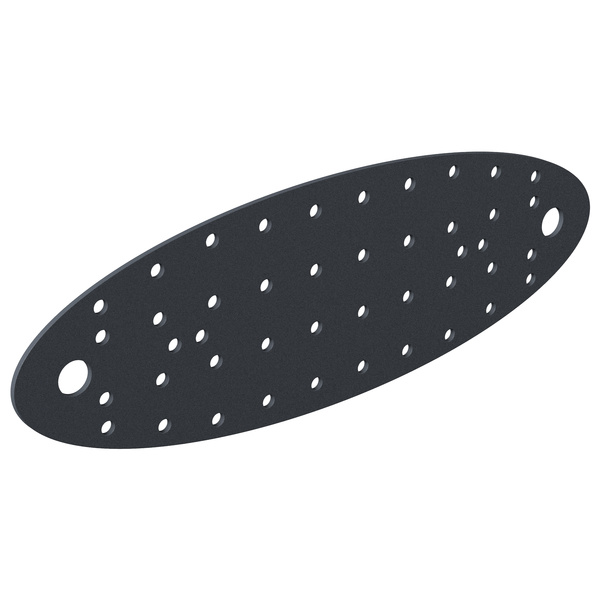 Lochplatte Ovado, verz., graphitgrau beschichtet, 240x80mm