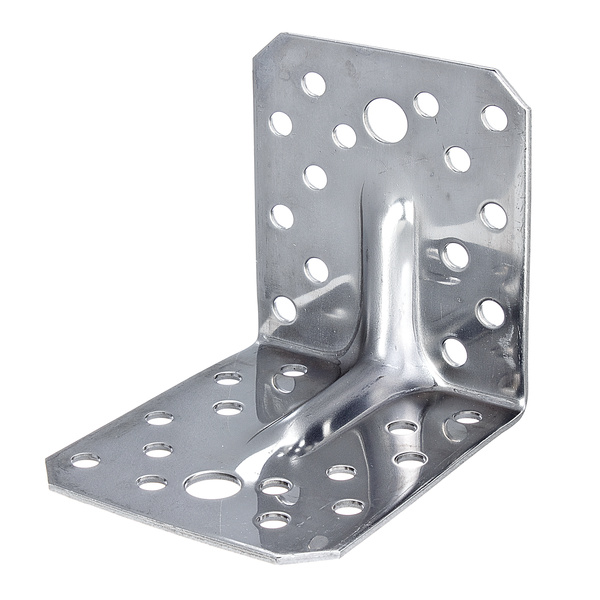 Schwerlast-Winkelverbinder m.Sicke, Edelstahl, TxHxB 105x105x90mm