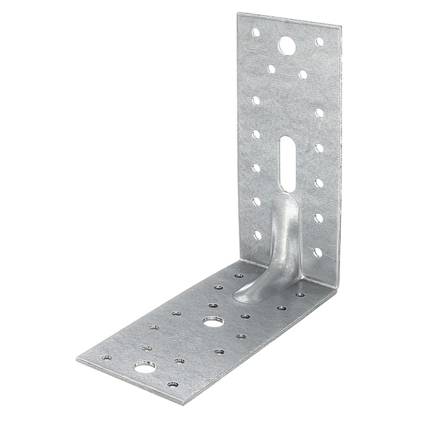 Schwerlast-Winkelverbinder m.Sicke, sendzimirverzinkt, TxHxB 150x150x65mm