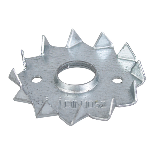 Scheibendübel mit Zähnen, einseitig, sendz.vz., Außen:Ø75mm, Innen:Ø16mm, f. M16