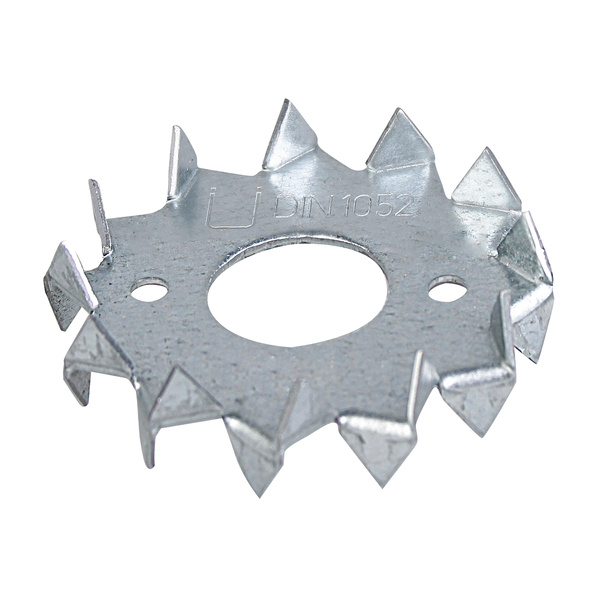 Scheibendübel mit Zähnen, doppelseitig, sendz.vz., Außen:Ø75mm, Innen:Ø26mm