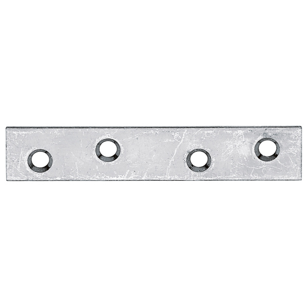 Flachverbinder, sendzimirverzinkt, LxB 80x15mm