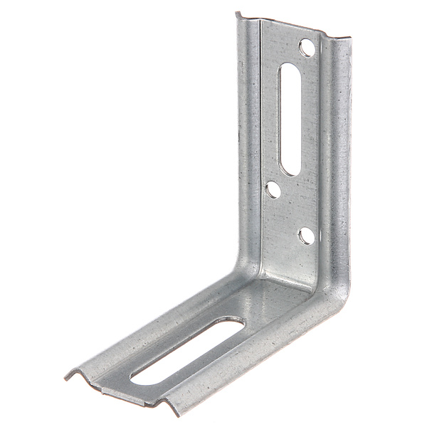 Verstellwinkel, 90°, geprägt, mit Langloch, sendzimirverzinkt, TxHxB 70x70x30mm