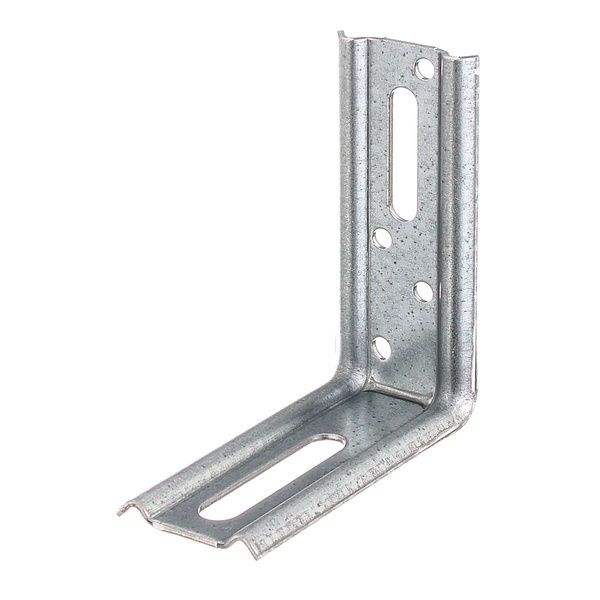 Verstellwinkel, 90°, geprägt, mit Langloch, sendzimirverzinkt, TxHxB 80x70x30mm