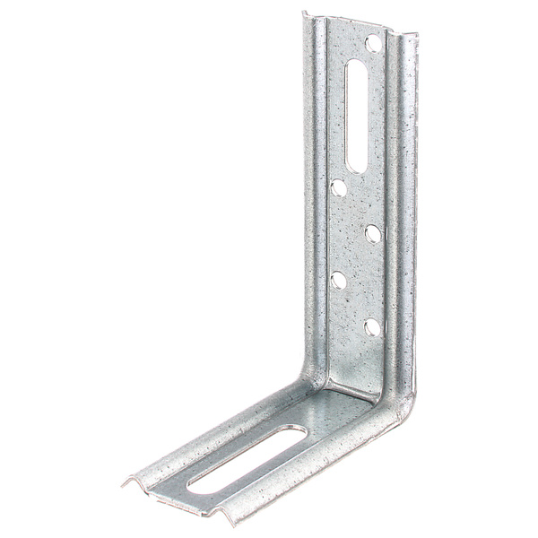 Verstellwinkel, 90°, geprägt, mit Langloch, sendzimirverzinkt, TxHxB 100x70x30mm