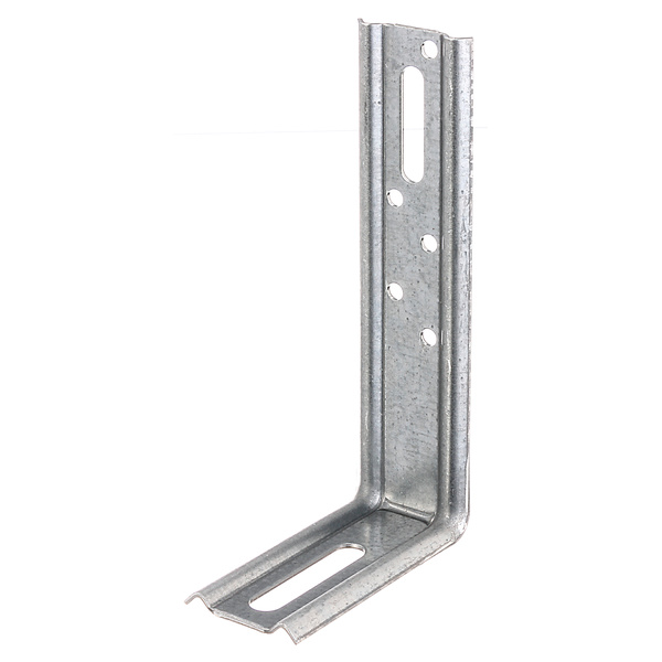 Verstellwinkel, 90°, geprägt, mit Langloch, sendzimirverzinkt, TxHxB 130x70x30mm
