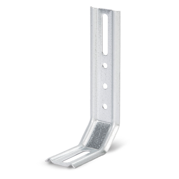 Verstellwinkel, geprägt, mit Langloch, sendzimirverzinkt, 50/30/110/32mm