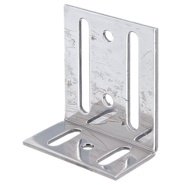 Verstellwinkel, mit Langloch, Edelstahl, TxHxB 35x75x65mm