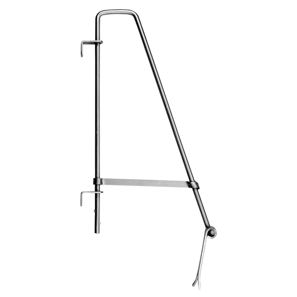 Bodenschieber, Dreiecksst., Führungswinkel Stahl roh, restl.Teile feuerverz., H700mm