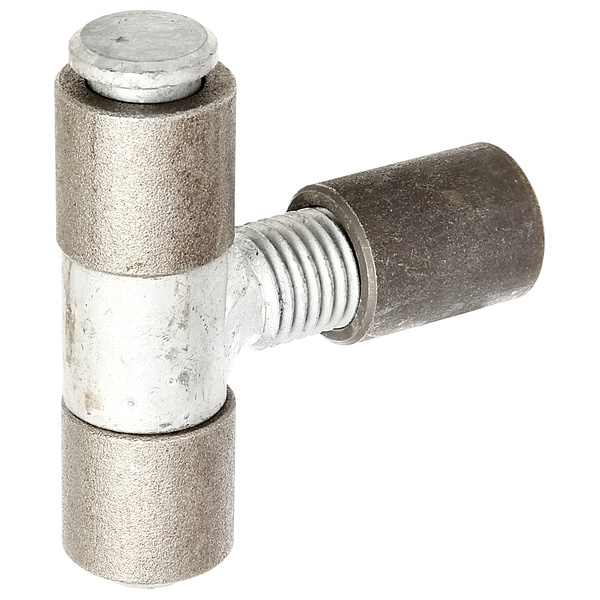 Anschweißb.f.Metallt., verstellb., z.Anschweißen, HxL 95x95mm, Belast.max.200kg