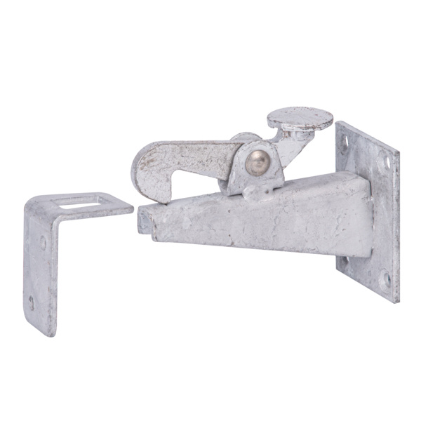 Torfeststeller, feuerverzinkt, zum Anschrauben, TxHxB 100x65x50mm