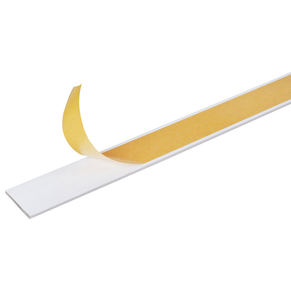 Flachstange, selbstklebend, Alu, weiß beschichtet, LxBxS 2600x30x2mm