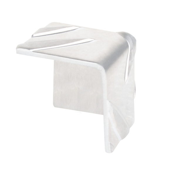 Eckschutz Riffel-Prägung, Alu natur, TxH 23,5x23,5mm