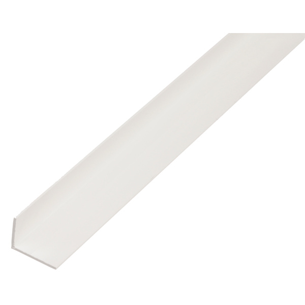 Winkelprofil, ungleichsch., PVC weiß, LxBxHxS 2600x20x10x1,5mm