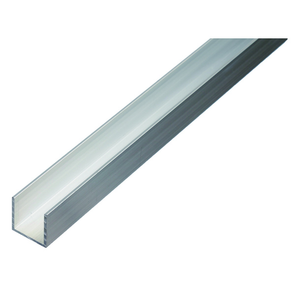 BA-Profil, U-Form, Alu natur, LxBxHxS 1000x6x6x1mm