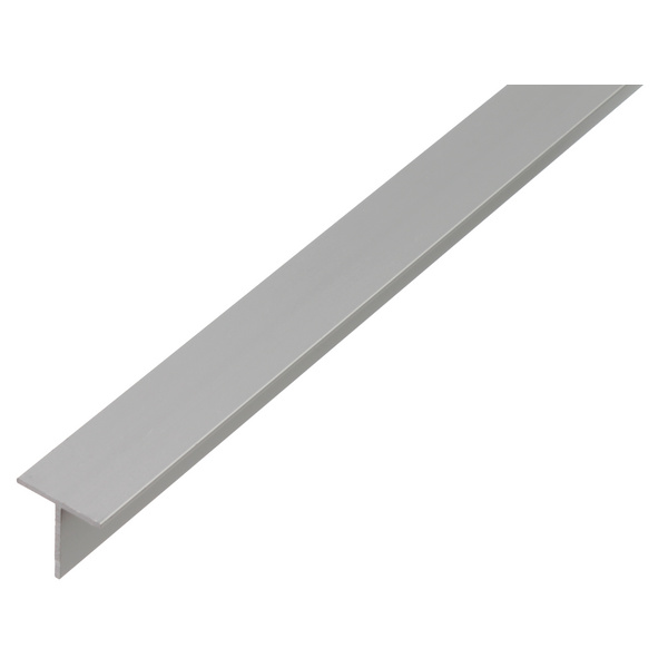T-Profil, Alu silber elox., LxBxHxS 2000x15x15x1,5mm