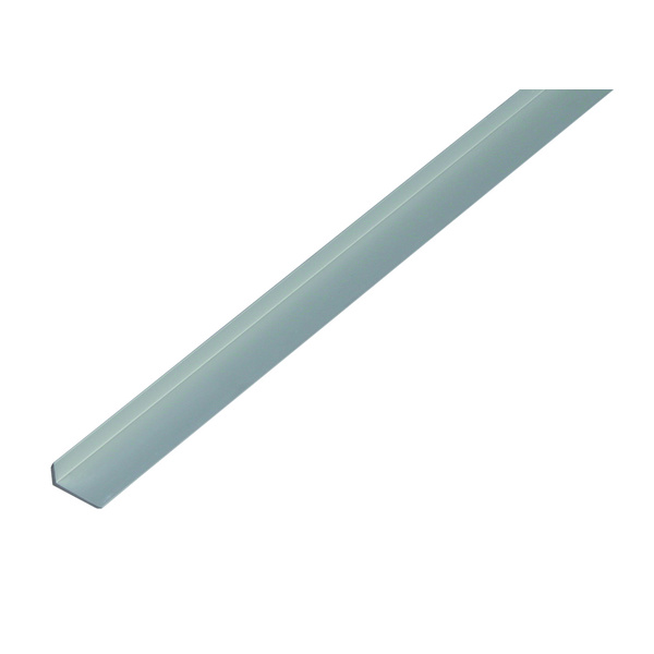 Kantenschutzprofil, abgeschrägt, Alu silber elox., LxBxHxS 1000x19,6x8, 6x1,6mm