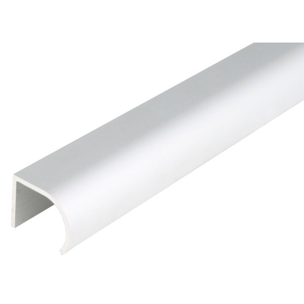 Griffprofil, Form abgerundet, Alu silber elox., LxBxS 1000x25x19mm