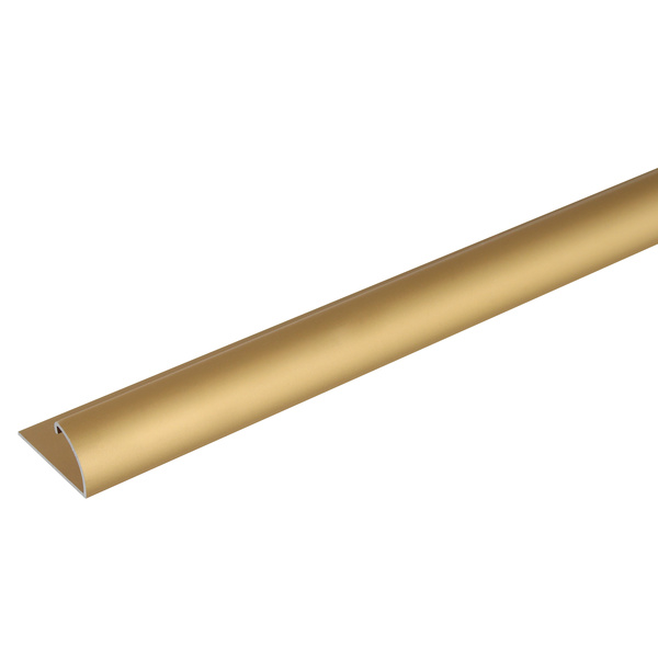 Abschlussprofil, Alu gold elox., LxBxHxlichte H 1000x25x13x9mm