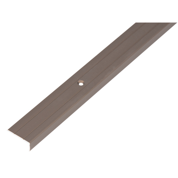 Treppenkanten-Schutzprofil, Alu bronze elox., LxBxHxS 1000x25x10x1,5mm
