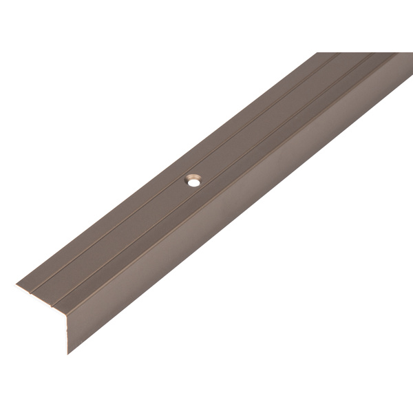 Treppenkanten-Schutzprofil, Alu bronze elox., LxBxHxS 1000x25x20x1,5mm