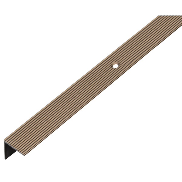 Treppenkanten-Schutzprofil, Alu bronze elox., LxBxHxS 1000x20x20x1,8mm