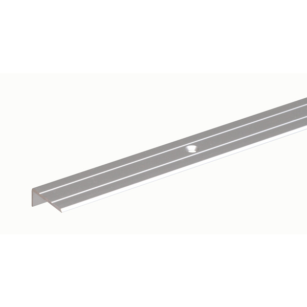 Treppenkanten-Schutzprofil, Alu silber elox., LxBxHxS 2000x25x20x1,5mm