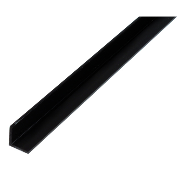Winkelprofil, gleichsch., PVC schwarz, LxBxHxS 2000x10x10x1mm
