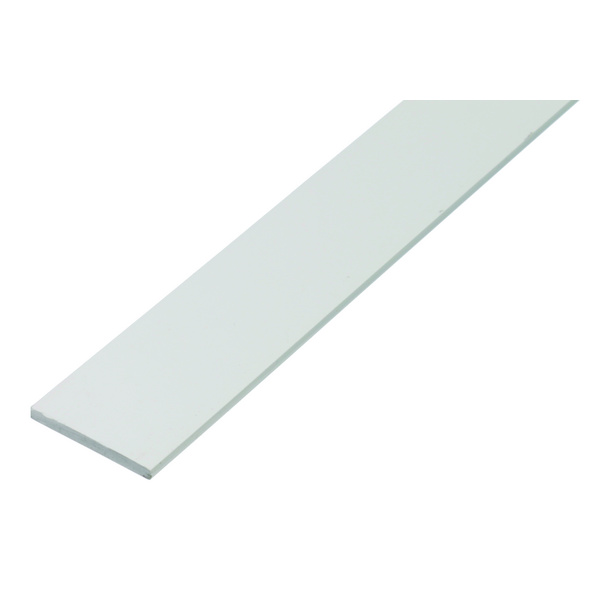 Flachstange, PVC weiß, LxBxS 1000x30x3mm