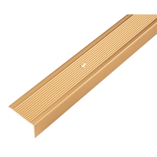 Treppenkanten-Schutzprofil, Alu gold elox., LxBxHxS 1000x45x23x2,5mm