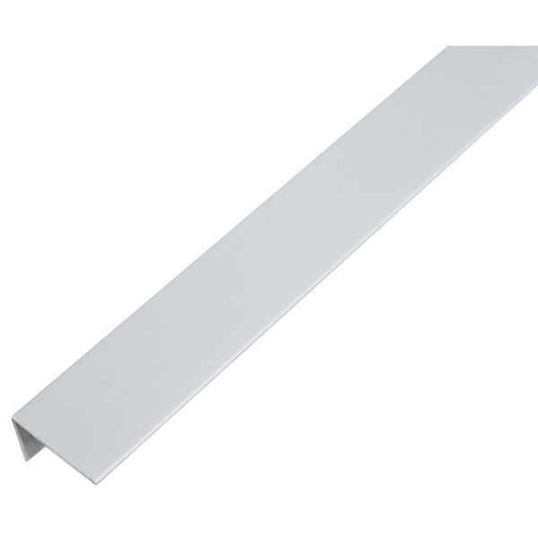 Winkelprofil, ungleichsch., PVC alugrau, LxBxHxS 1000x25x15x1mm