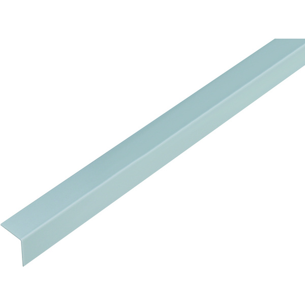 Winkelprofil, gleichsch., PVC alugrau, LxBxHxS 1000x20x20x1mm