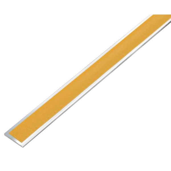 Flachstange, selbstklebend, Alu, chromdesign, LxBxS 1000x25x2mm